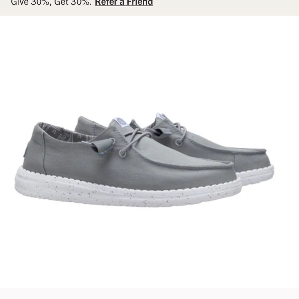 Hey Dude Women’s Gray Loafers